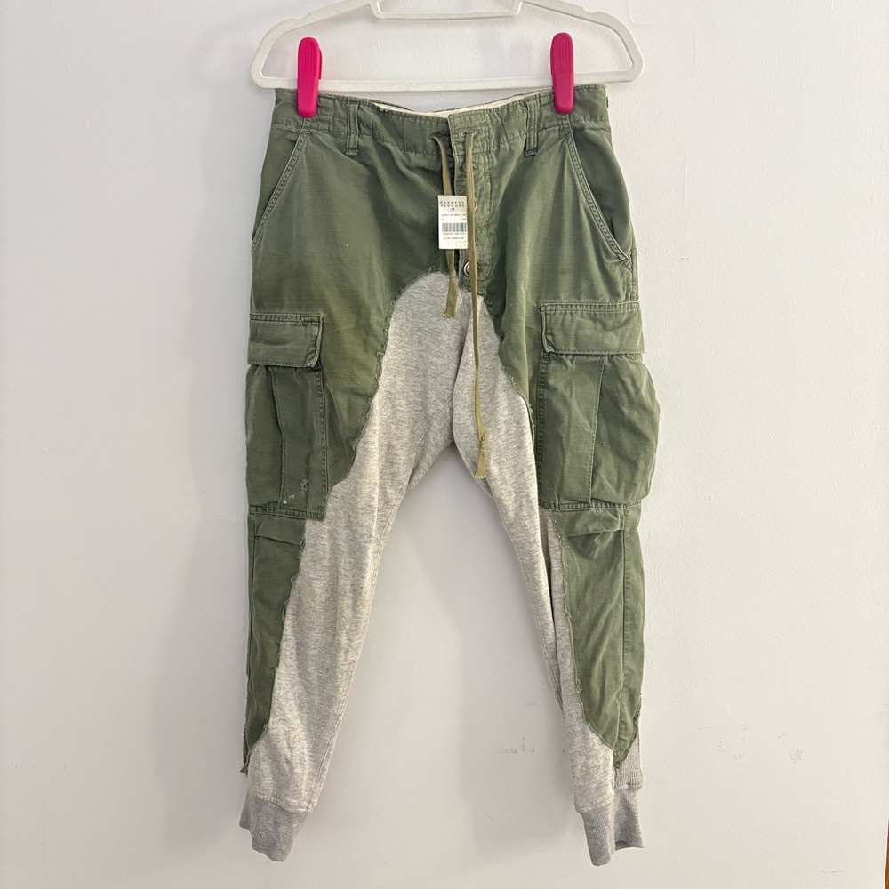 Greg Lauren Jungle/Fleece Joggers
